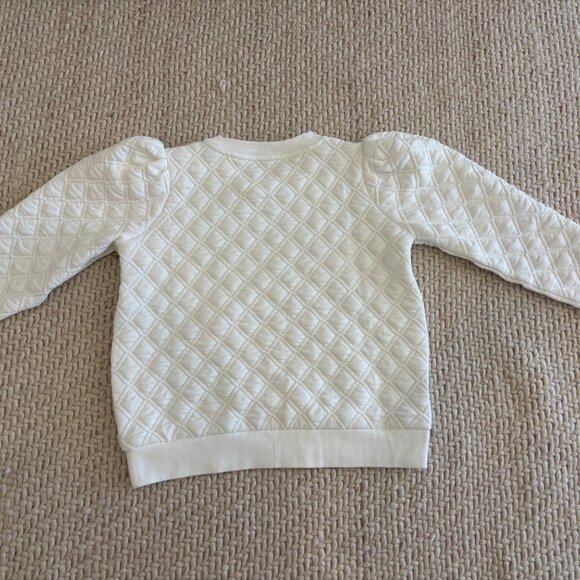 Tuckernuck white puff sleeve Quilted Campbell sweatshirt - Picture 11 of 11